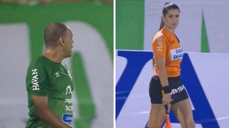 Brezilyalı yıldızdan kadın hakeme olay hareket!