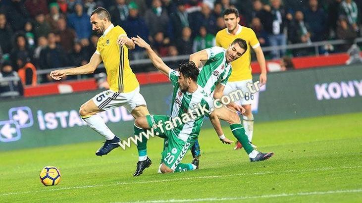 (ÖZET) Konyaspor-Fenerbahçe maç sonucu: 1-1