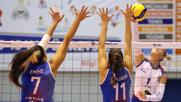 Kadınlar CEV Challenge Kupası - Aydın Büyükşehir Belediyespor: 3 - OK Gacko: 0