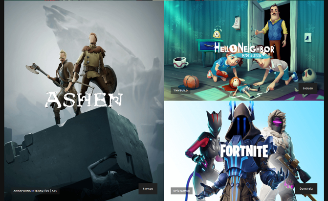 Epic Games'in dijital oyun mağazası kapılarını açtı