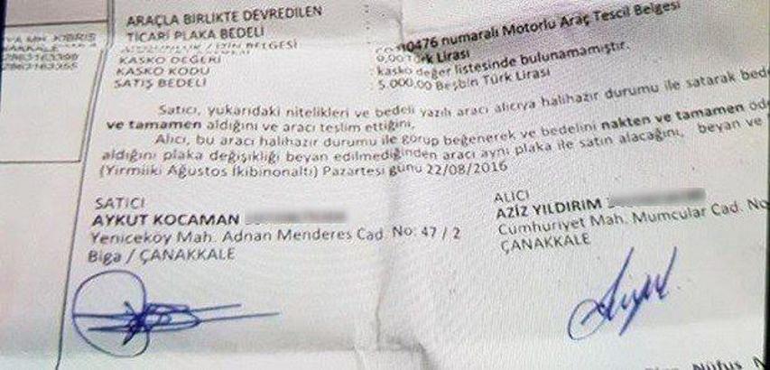 Aykut Kocaman Aziz Yıldırım'a araç sattı