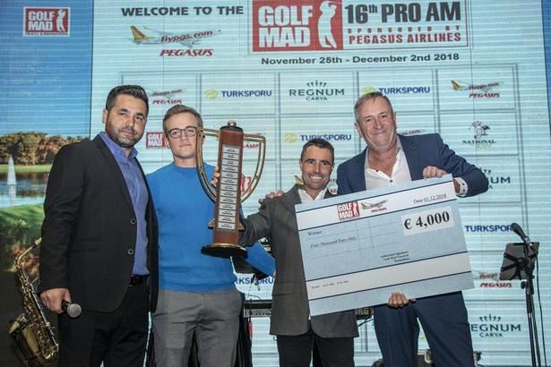 Juan Carlos Aguero Rozadilla 16. Uluslararası Golf Mad Pro-Am Turnuvası'nda şampiyon!