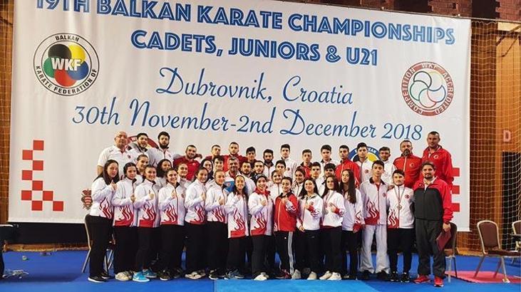 Balkan Karate Şampiyonası'nda 26 madalya
