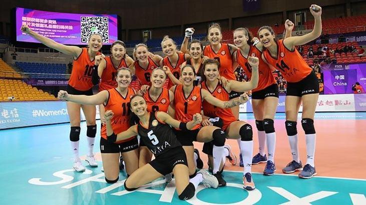 Eczacıbaşı VitrA, Kazakistan temsilcisi Altay'ı 3-0 yendi