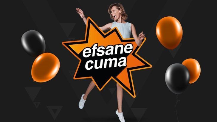 “Efsane Cuma indirimi başladı. En karlı alışveriş fırsatlarını kaçırmayın!”