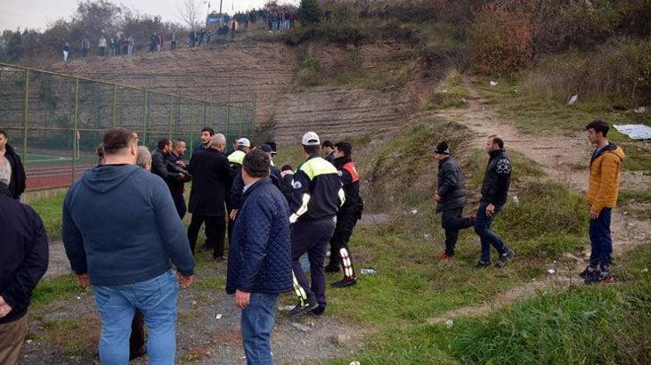 Zonguldak'ta amatör maçta arbede