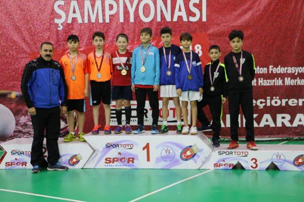 Badmintonda 11 Yaş Altı Türkiye Şampiyonası sona erdi