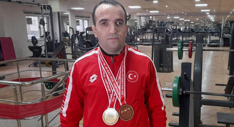 Diyarbakırlı görme engelli halterci dünya şampiyonu oldu