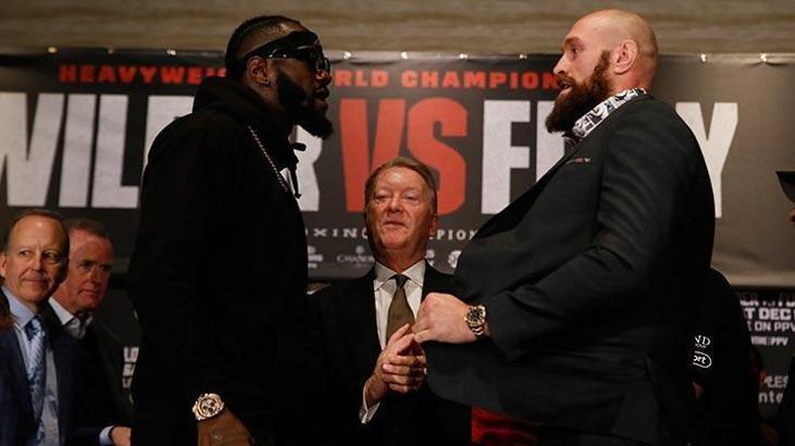 Fury ve Wilder unvan maçı öncesi buluştu