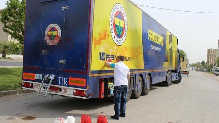 Fenerbahçe tırına saldırı