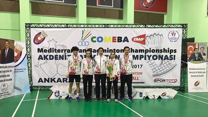 Badminton Akdeniz Şampiyonası'nda Osmangazi rüzgarı