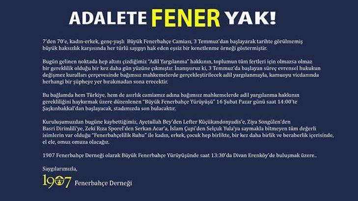 'Adalete Fener Yak' kampanyasına rekor katılım