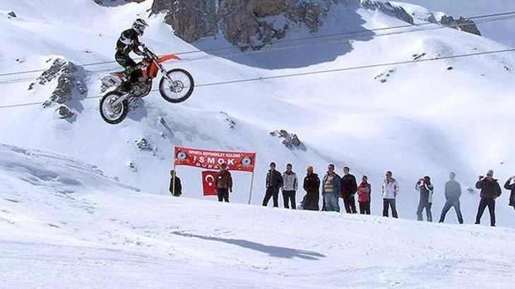Isparta'da Motosnow heyecanı