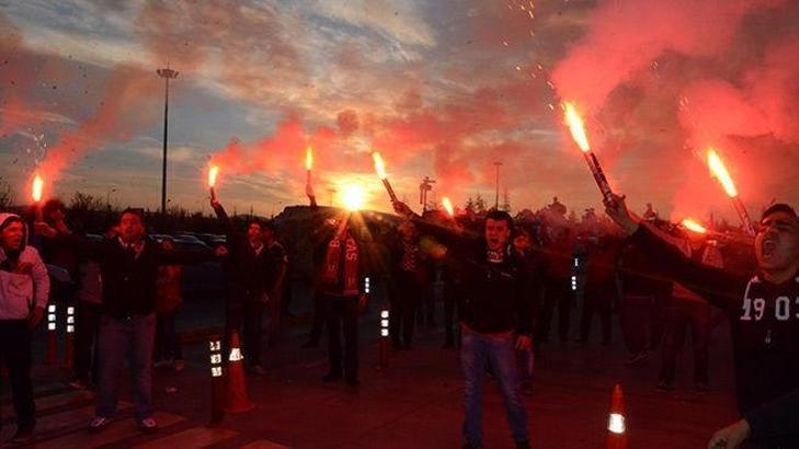 Beşiktaş'a coşkulu karşılama