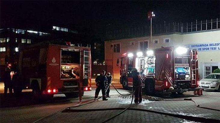 Bayrampaşa'da stadyumda yangın