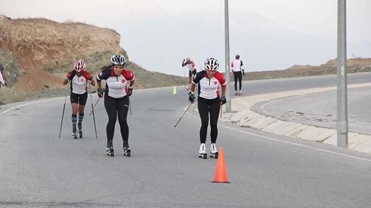 Asfalt yolda olimpiyatlara hazırlanıyorlar