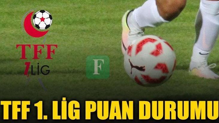 TFF 1. Lig 5. hafta puan durumu - 5. hafta sonuçları