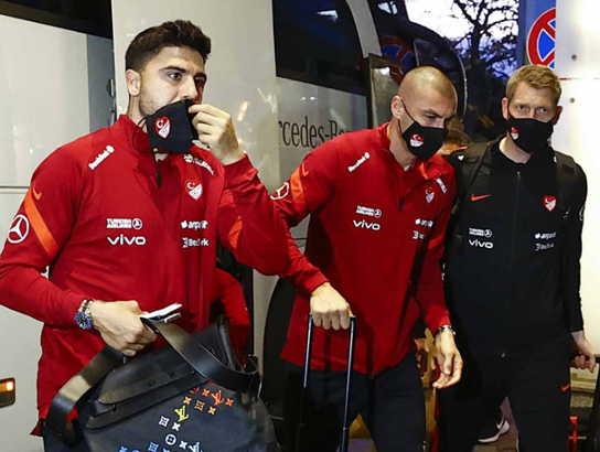 A Milli Futbol Takımı, Letonya'ya ulaştı