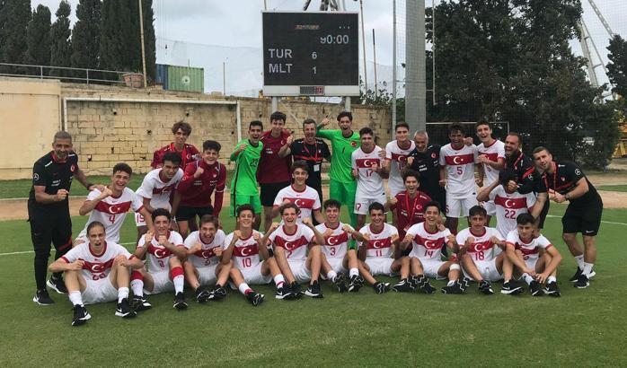 U17 Milli Futbol Takımı, Malta'yı 6-1 yendi