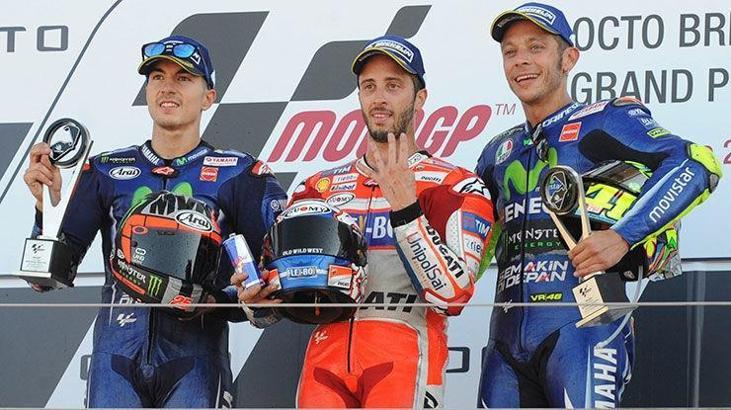 Büyük Britanya'da kazanan Dovizioso