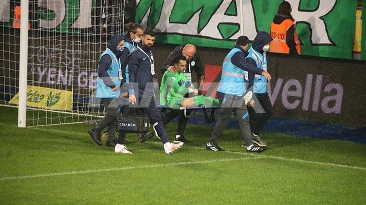 Çaykur Rizespor-Galatasaray maçında sakatlık! Sedyeyle çıktı...