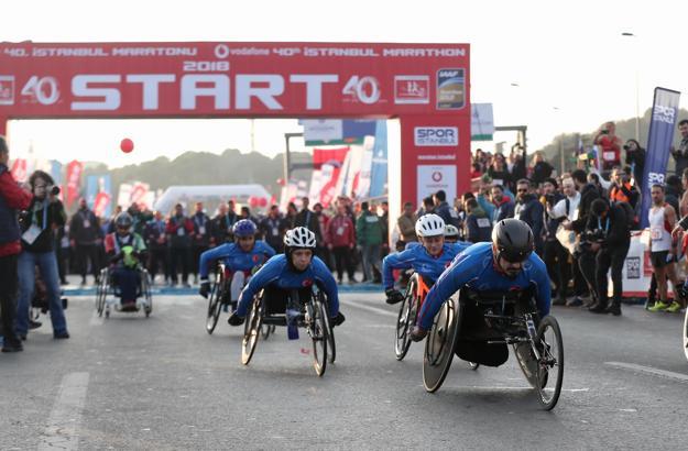 Vodafone 40. İstanbul Maratonu'nda ilk start verildi