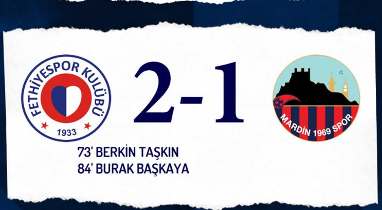 Fethiyespor-Mardin 1969 Spor maç sonucu: 2-1