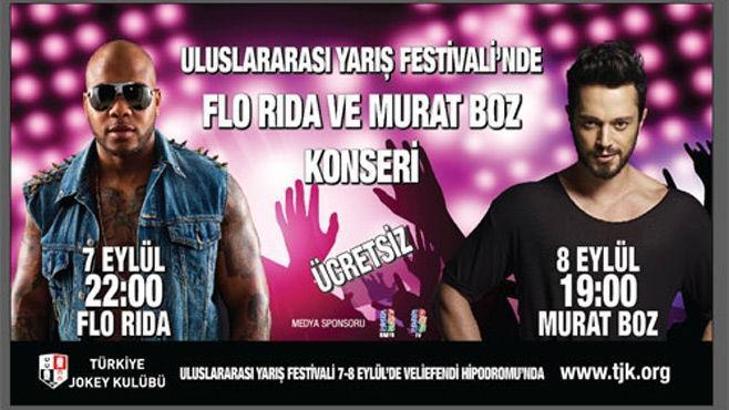 Flo Rida'lı yarışlar Veliefendi'de