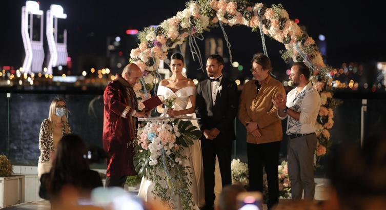 Milli cimnastikçi Ferhat Arıcan, Neslihan Aslan ile evlendi