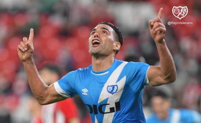 Galatasaray'dan ayrılan Radamel Falcao, Rayo Vallecano'da şov yapmaya devam ediyor!