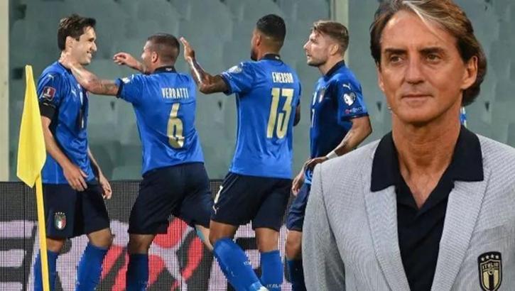 Dünya rekoru artık İtalya'nın! Roberto Mancini'ye büyük onur...