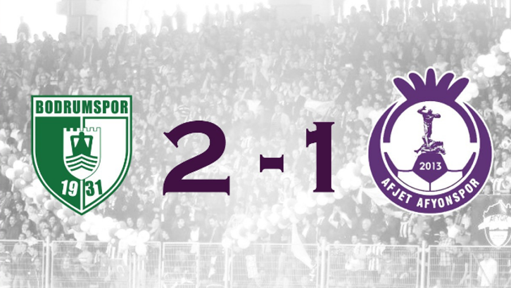 Bodrumspor-Afjet Afyonspor maç sonucu: 2-1