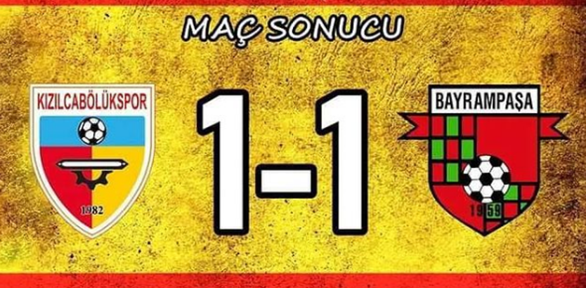 Kızılcabölükspor-Bayrampaşa maç sonucu: 1-1