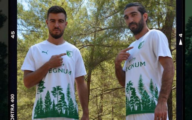 Bodrumspor'dan orman desenli forma tasarımı