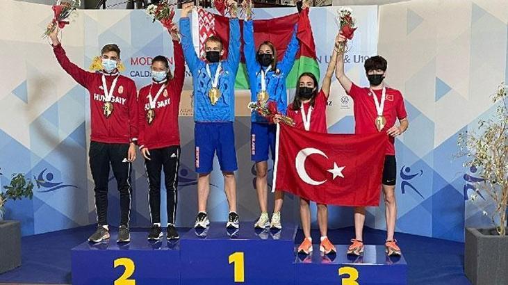 Genç milli pentatletlerden Portekiz'de bronz madalya