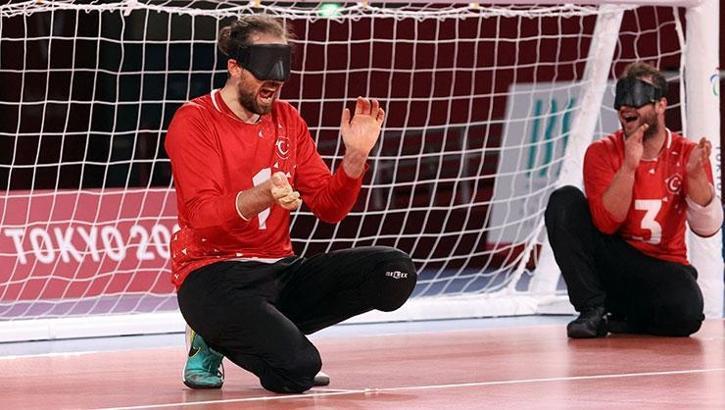 Erkekler golbol branşındaki son grup maçında Ukrayna'yı 1-0 yenen Türkiye, çeyrek finale çıktı