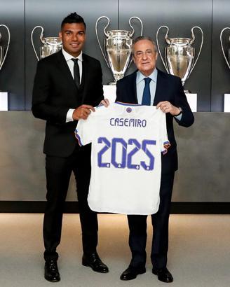 Real Madrid, Casemiro'nun sözleşmesini 2025'e kadar uzattı