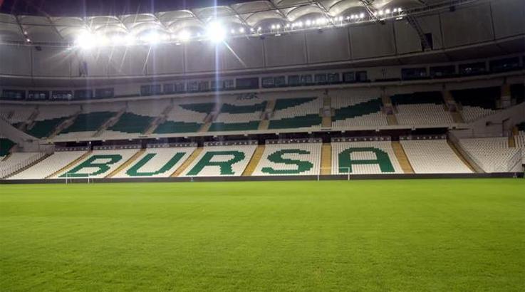 Ligin en yüksek kapasiteli stadyumu Bursaspor'un