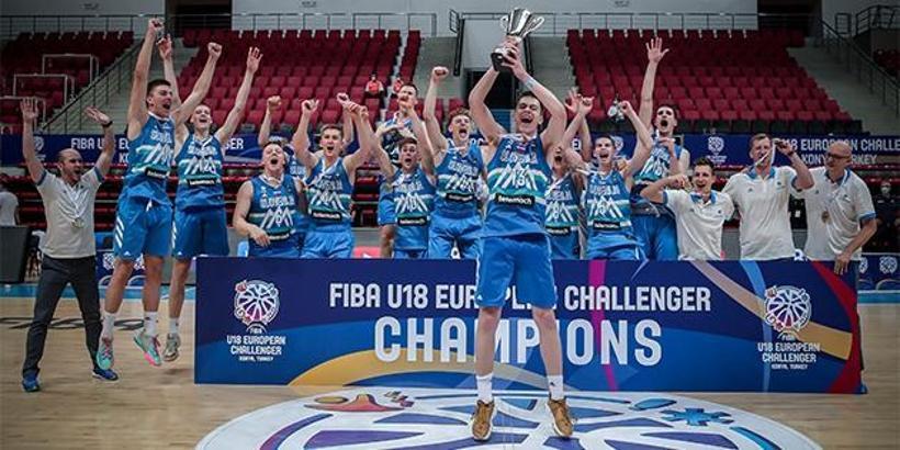 U18 Erkekler Avrupa Challenger'da şampiyon Slovenya