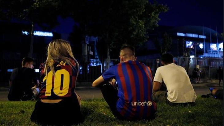 Messi için Camp Nou'da toplandılar