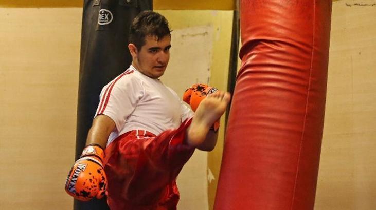 Genç milli kick boksçu Yusuf'un hedefi, Avrupa Kupası'nda şampiyonluk
