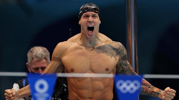 Erkekler 50 metre serbest stil yüzmede ABD'li Caeleb Dressel, olimpiyat rekoru kırarak şampiyon oldu