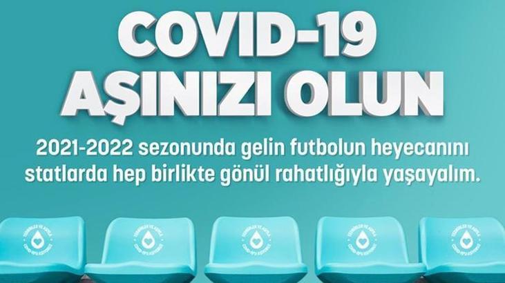 TFF'den aşı olmanın önemiyle ilgili açıklama!