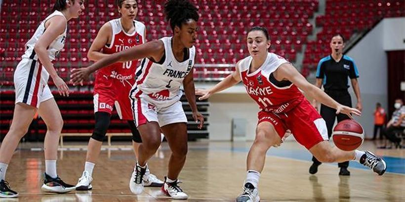 U20 Kız Milli Takımı, Fransa'ya 74-54 yenildi