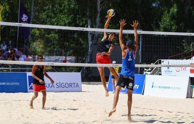 U20 Plaj Voleybolu Avrupa Şampiyonası'nda heyecan sürüyor
