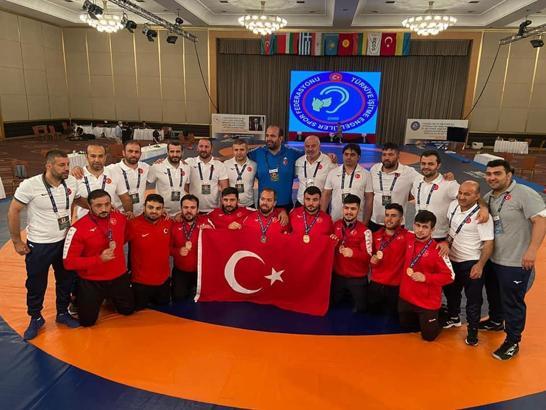 İşitme Engelliler Güreş Büyükler Serbest Stil Milli Takımı dünya şampiyonu