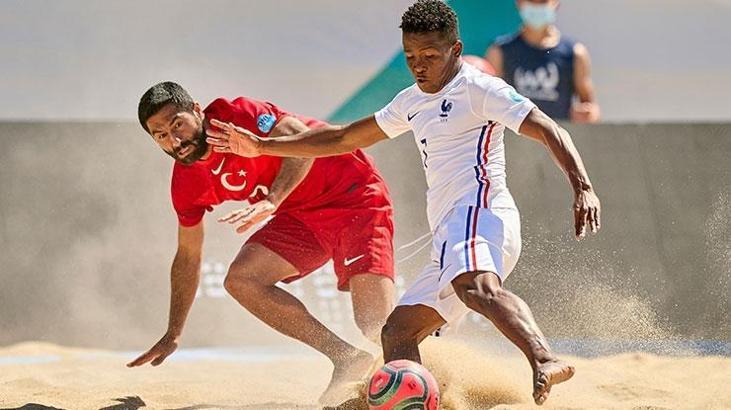Plaj Futbolu Milli Takımı, Fransa'ya uzatmada 6-5 yenildi