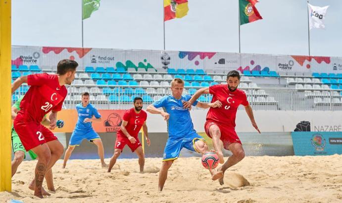 Plaj Futbolu Milli Takımı, Ukrayna'ya 7-5 kaybetti