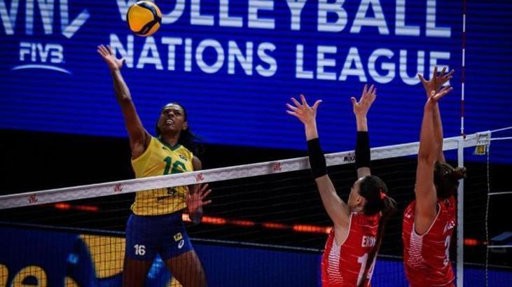 FIVB Milletler Ligi - Brezilya: 3 - Türkiye: 1