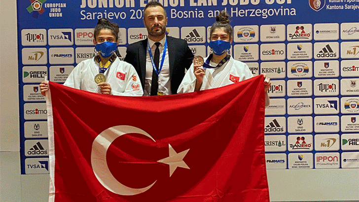 Genç milli judoculardan 1 altın 2 bronzlu kapanış
